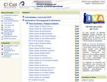 Tablet Screenshot of cursos.cicei.com
